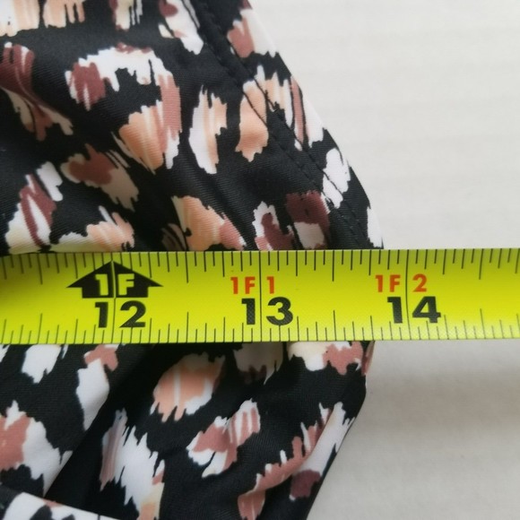 Isabel Maternity Medium One Piece Swim Suit Black Brown Halter Tie Built in Bra - Picture 6 of 9